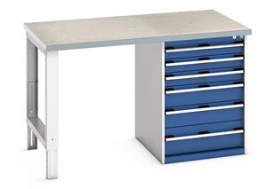 Bott Bench 1500x900x940mm with Lino Top and 6 Drawer Cabinet 41004118.**